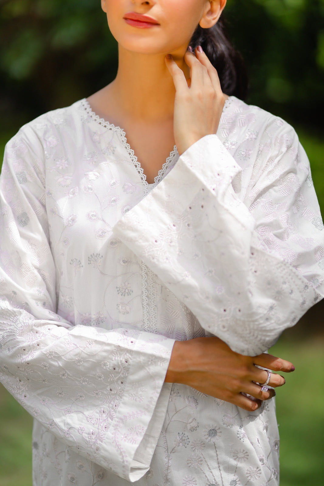 GHAZAL EMBROIDERED CHIKANKARI 3 PIECE STITCHED SUIT