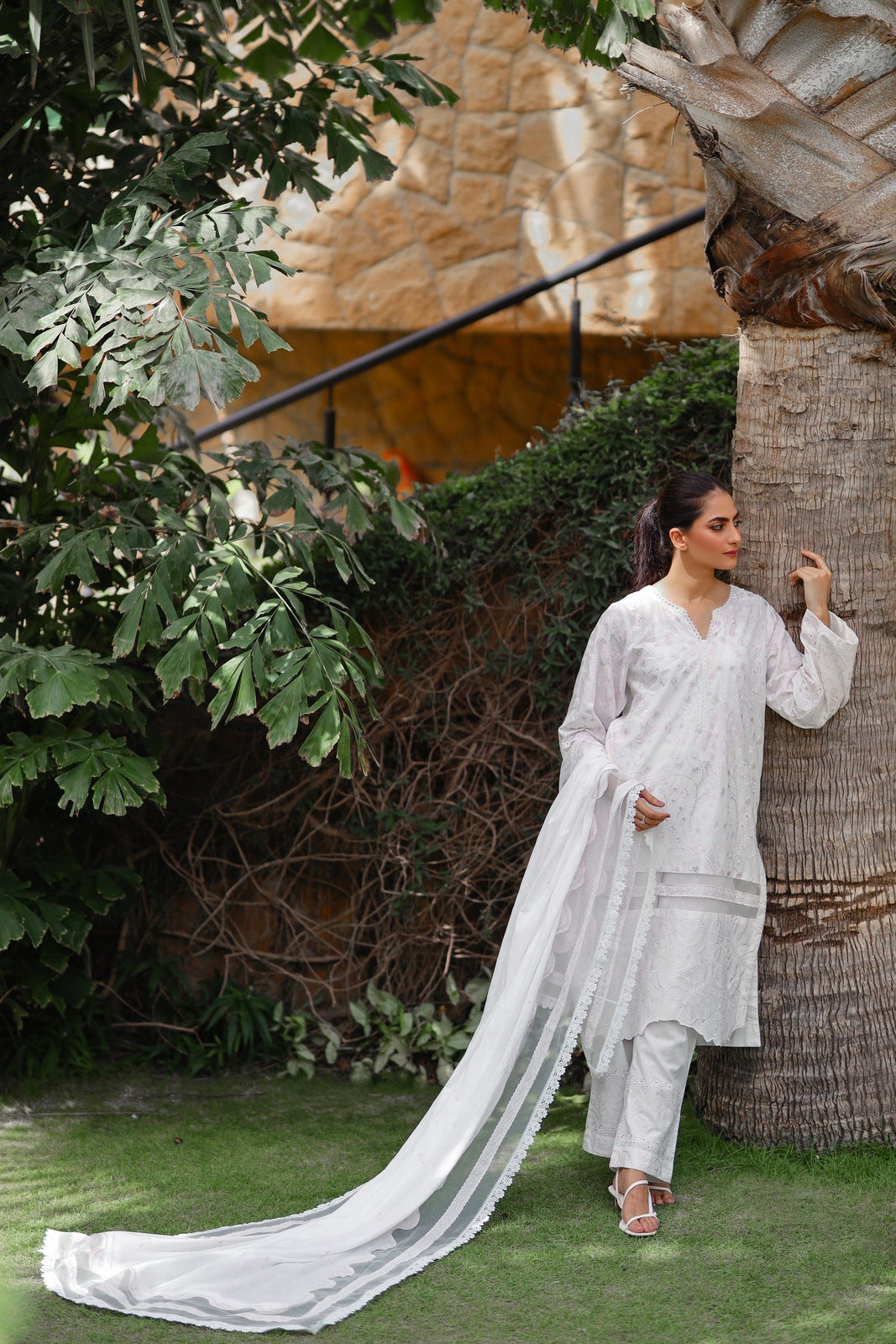 GHAZAL EMBROIDERED CHIKANKARI 3 PIECE STITCHED SUIT