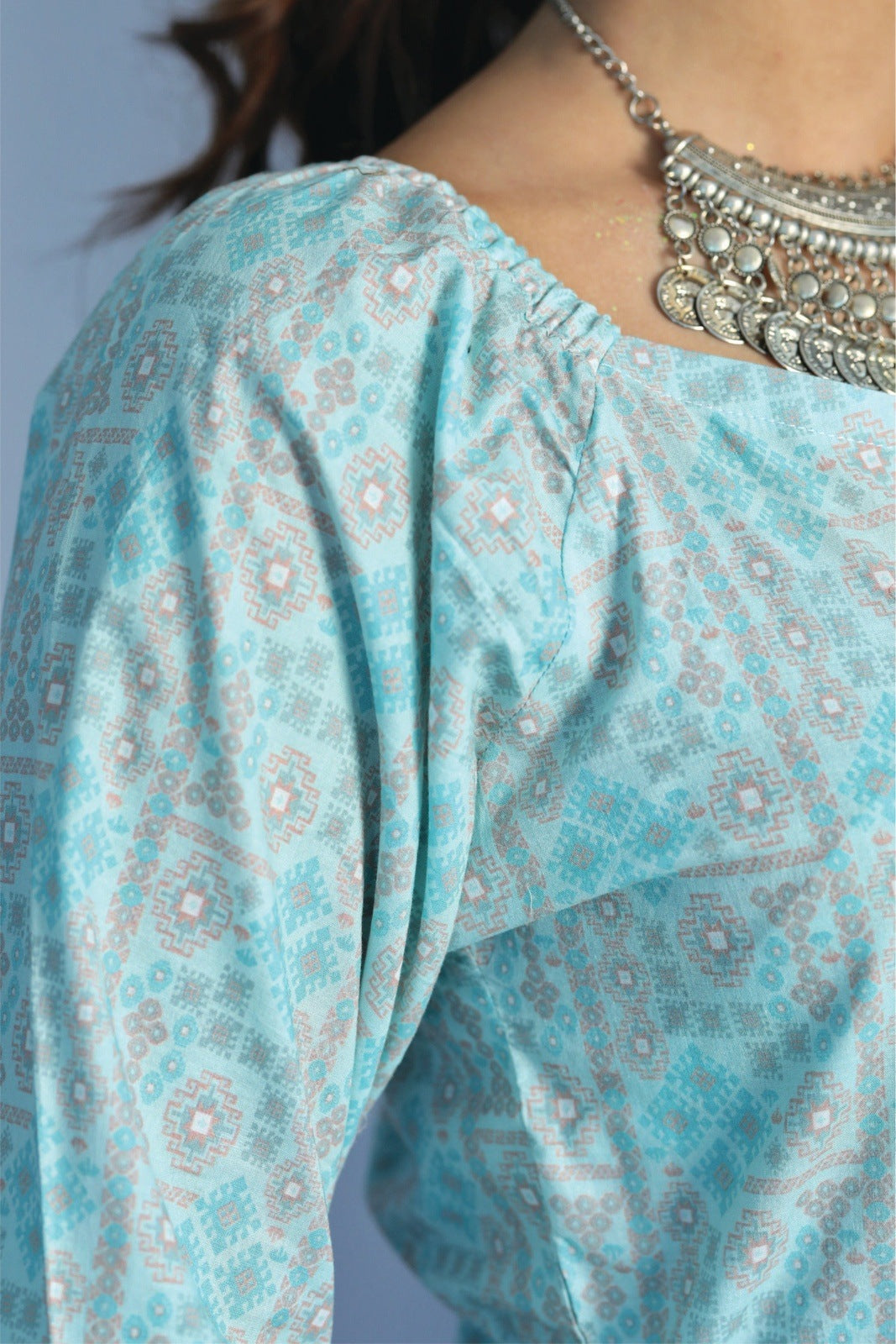 Subtle Pastel Printed Dress