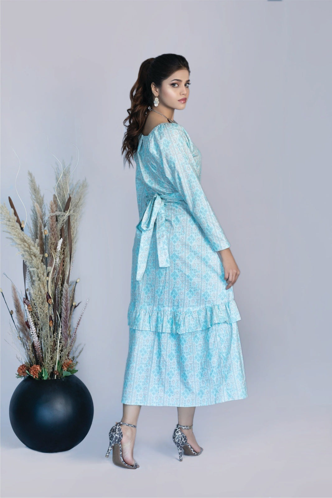 Subtle Pastel Printed Dress