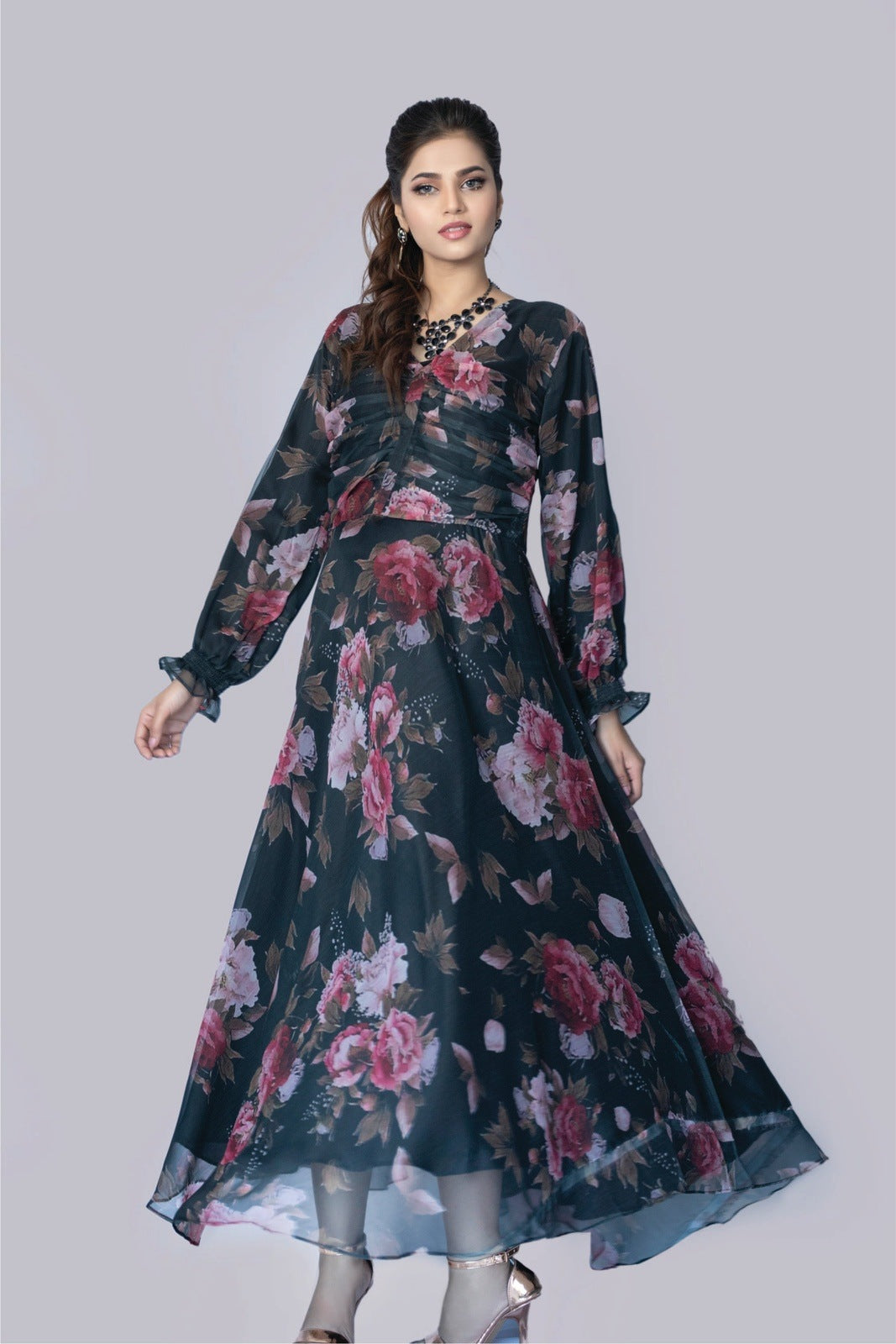 Black Floral Dress