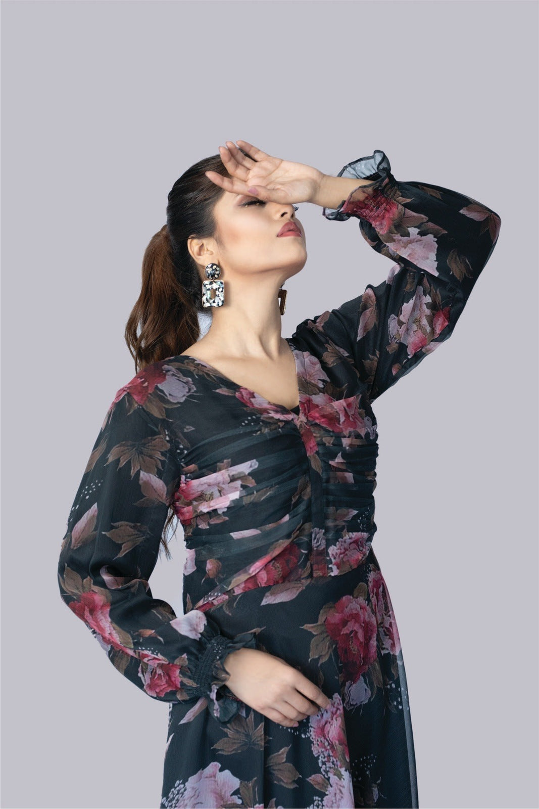 Black Floral Dress