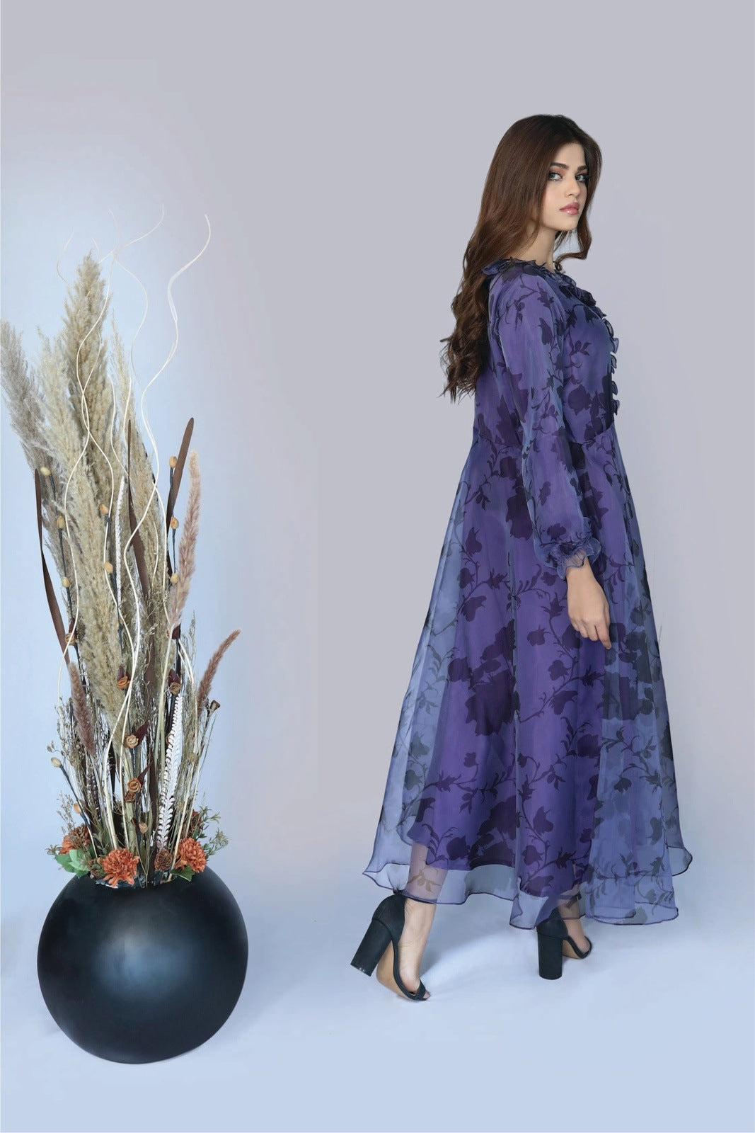 Orchid Floral Printed Frock