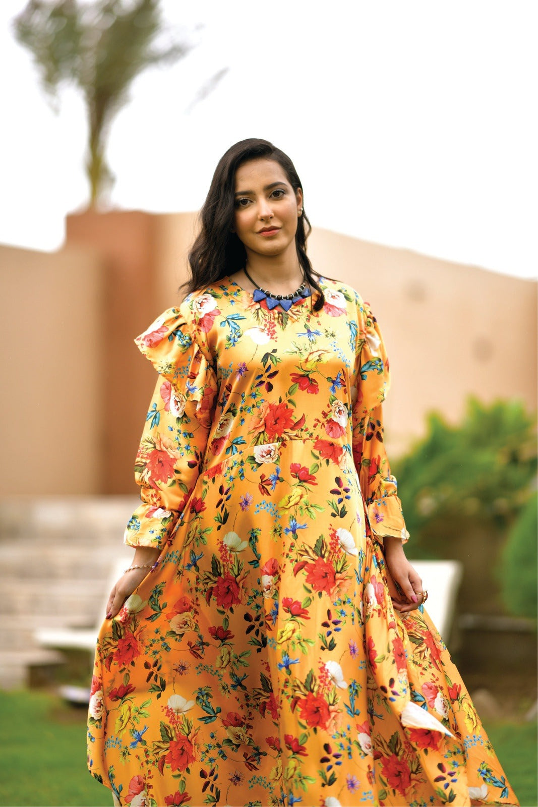 Yellow Printed Frock