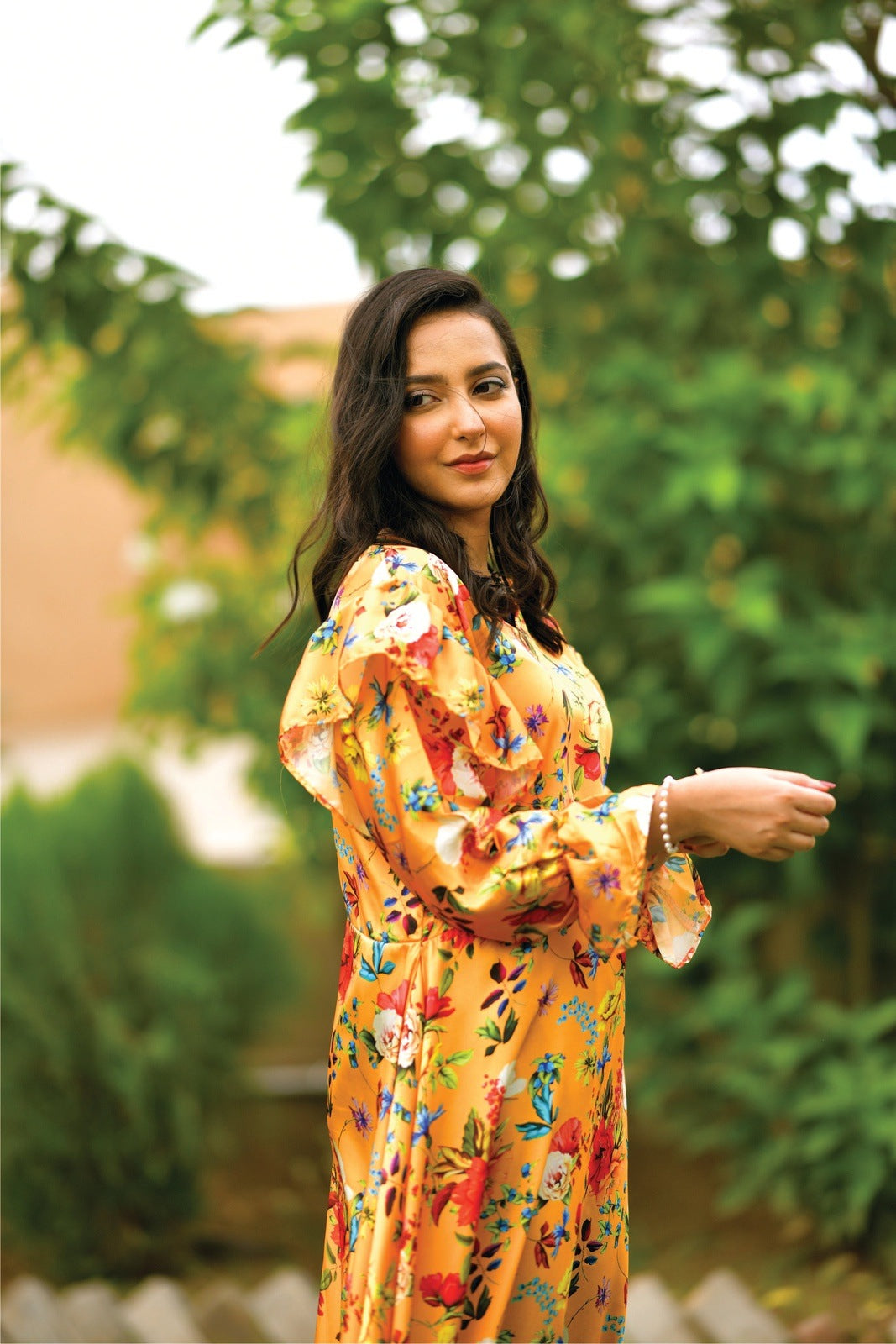 Yellow Printed Frock