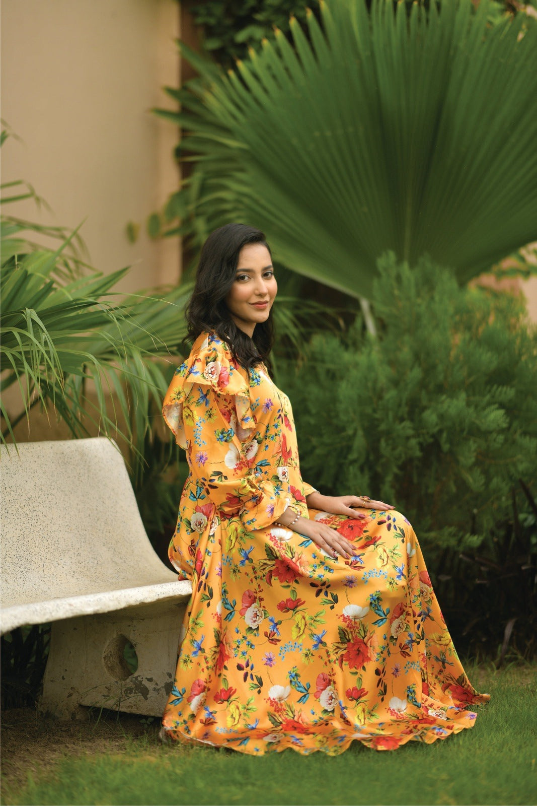 Yellow Printed Frock