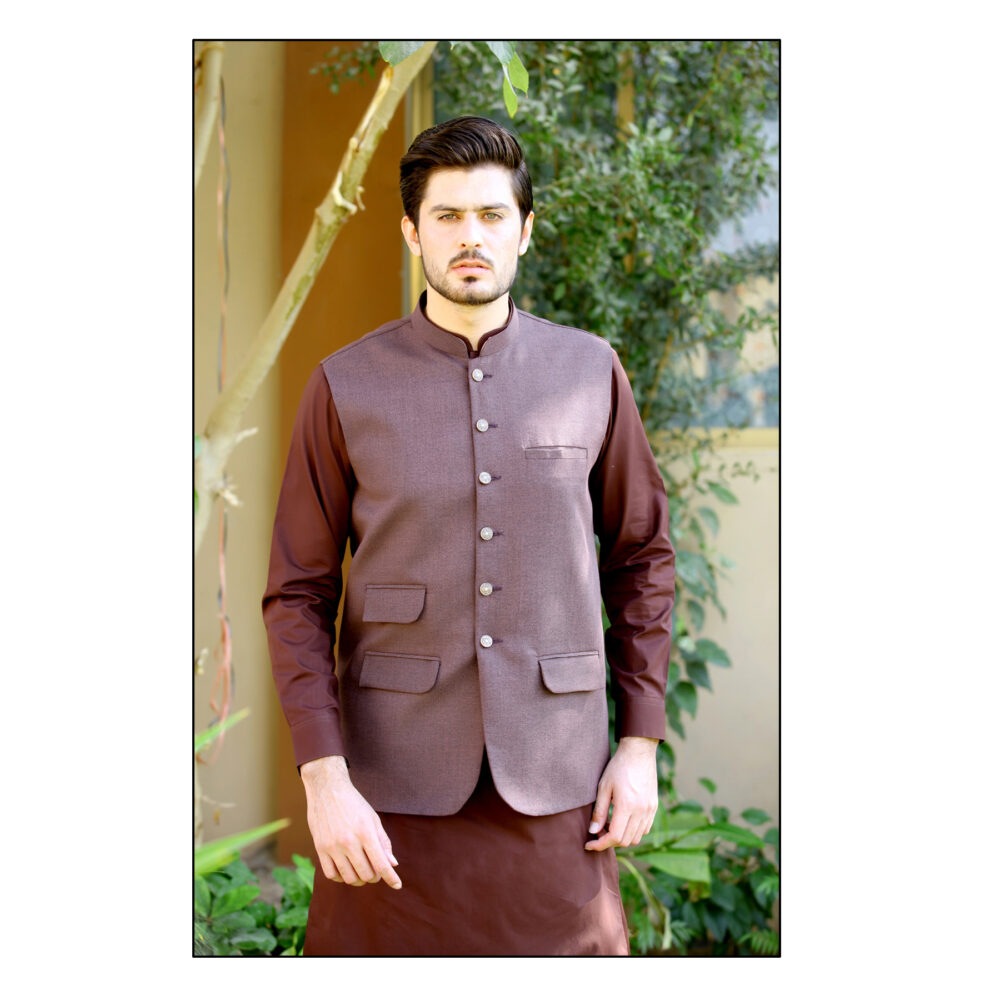 Chocolate-Brown Waist Coat