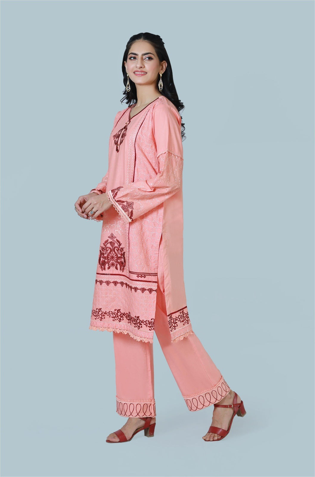 Candy Blossom 3-Piece Embroidered Suit