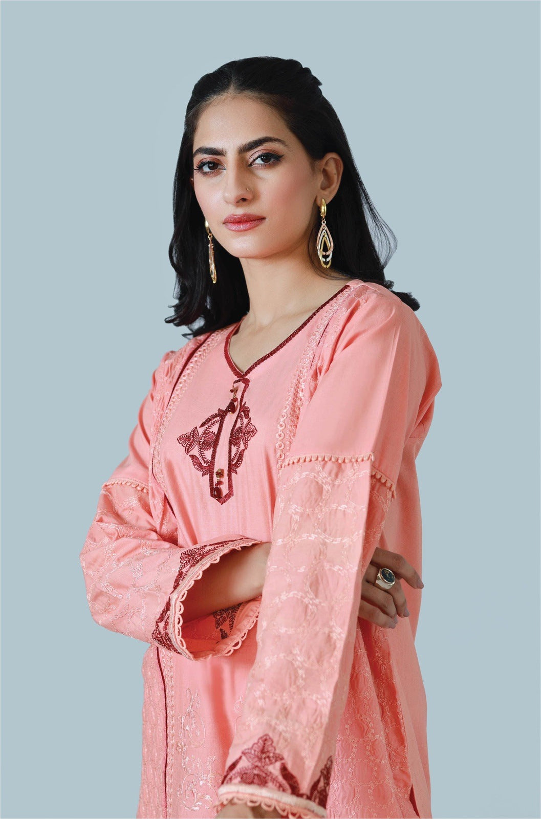 Candy Blossom 3-Piece Embroidered Suit