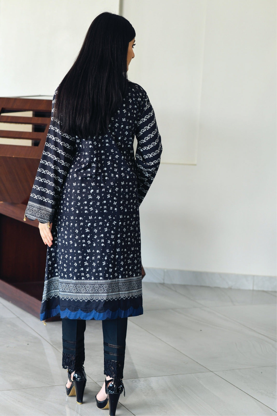 Black Printed Lawn – 2 PCS