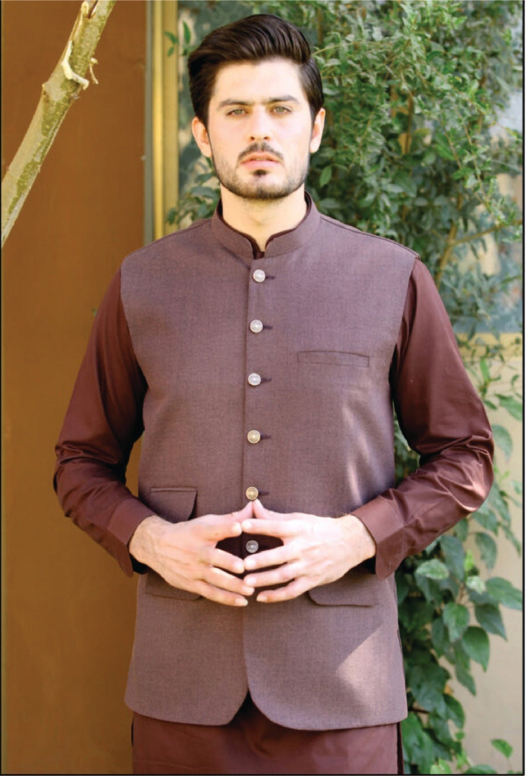Chocolate-Brown Waist Coat
