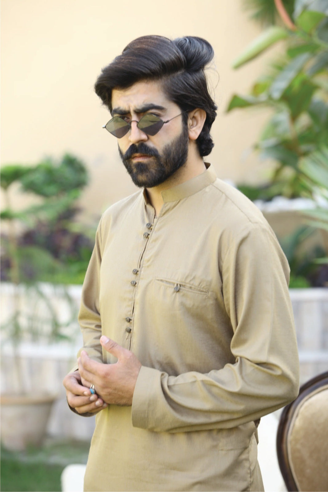 Cream Kurta
