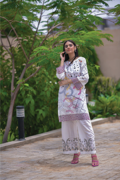 White Embroidered Shirt