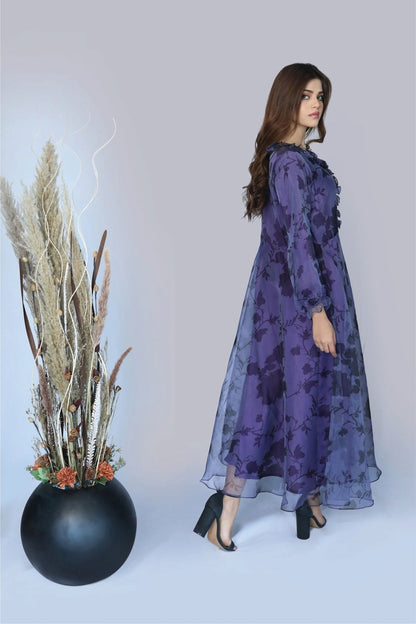 Orchid Floral Printed Frock