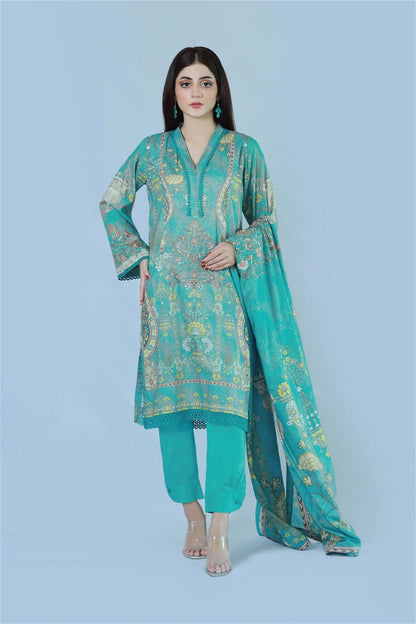Trible Charm 3 Piece Printed Suit
